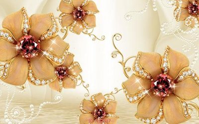 File tranh gốc File hoa trang sức 3d TS2317 (bản quyền) file PSD