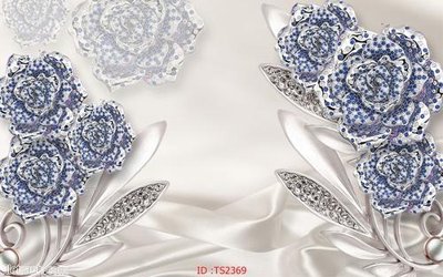 File tranh gốc File hoa trang sức 3d TS2369 (sắc nét từng chi tiết)