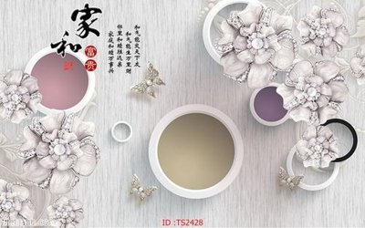 Download file ảnh gốc File hoa trang sức 3d TS2428 để in ấn