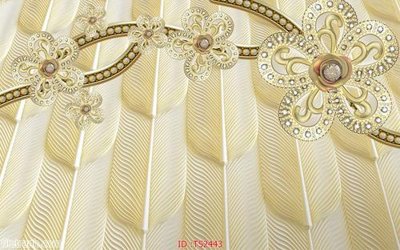 File in trần File hoa trang sức 3d TS2443 (bản gốc) hoa văn