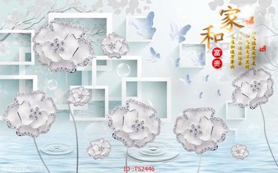 File ảnh File hoa trang sức 3d TS2446 (gốc) in quảng cáo ngoài trời