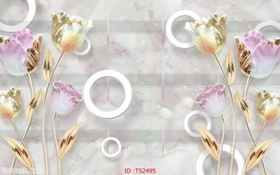 File PSD File hoa trang sức 3d TS2495 (gốc) cho designer