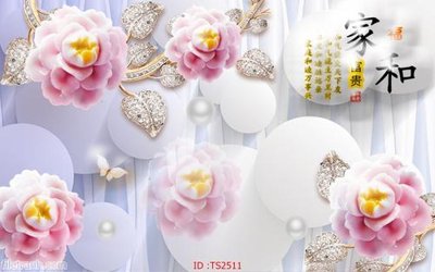 File gốc File hoa trang sức 3d TS2511 (phong cách) châu Âu