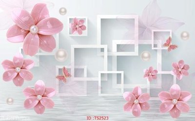 File gốc in tráng gương File hoa trang sức 3d TS2523 chi tiết