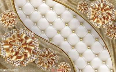 File gốc File hoa trang sức 3d TS2610 (in tráng gương) ốp tường