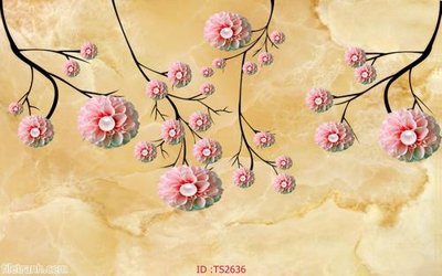 Tải file gốc in lụa File hoa trang sức 3d TS2636 siêu nét