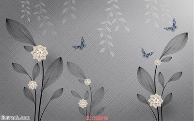 File in trần File hoa trang sức 3d TS2641 (bản gốc 3D) sống động