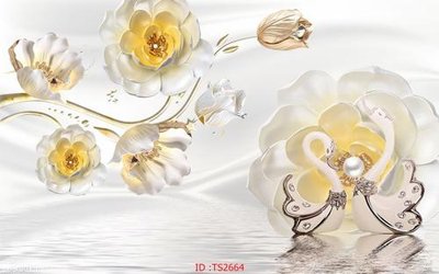 File gốc File hoa trang sức 3d TS2664 (phiên bản chuẩn) để in ấn