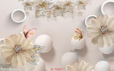 File in lụa File hoa trang sức 3d TS2677 (tân cổ điển) File hoa trang sức 3d TS2677