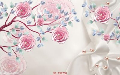 File ảnh File hoa trang sức 3d TS2758 (gốc) in Hiflex