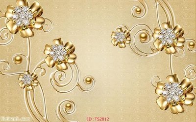 File PSD File hoa trang sức 3d TS2812 (bản gốc) cho nhà in