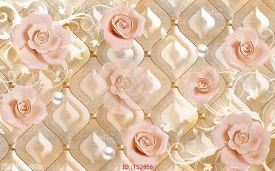 File tranh File hoa trang sức 3d TS2856 (bản gốc) in canvas