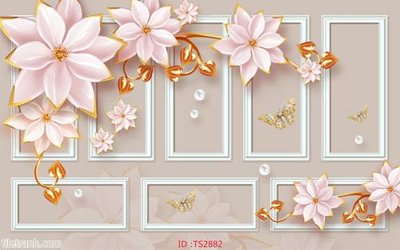 File PSD File hoa trang sức 3d TS2882 (bản gốc) đã tách nền