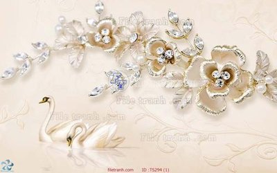 File ảnh File hoa trang sức TS294 (gốc) cho trang trí nhà hàng