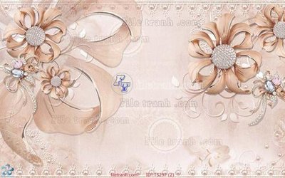 Ảnh gốc File hoa trang sức TS297 (độ nét cao) in mica