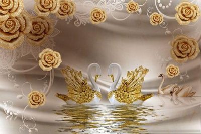 File ảnh File hoa trang sức 3d TS3013 (gốc) cho trang trí nội thất