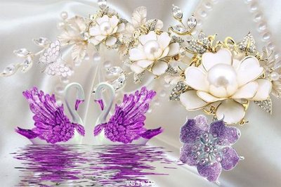 Ảnh gốc file in lụa File hoa trang sức 3d TS3038 chi tiết