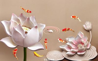 File gốc File hoa trang sức 3d TS3042 (in tráng gương) ốp tường