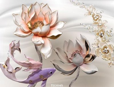 Hình ảnh file gốc in trần nhà File hoa trang sức 3d TS3045