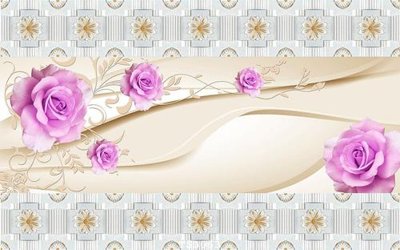 File tranh gốc File hoa trang sức 3d TS3063 chủ đề hiện đại