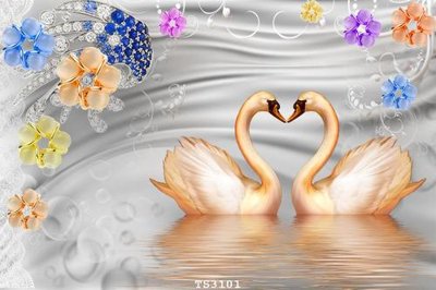 File gốc File hoa trang sức 3d TS3101 (in lụa) tranh thuận buồm