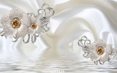 File in trần File hoa trang sức 3d TS3116 (bản gốc) hoa văn