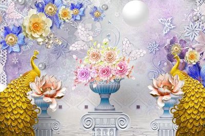 File gốc File hoa trang sức 3d TS3149 (in ấn) không giới hạn