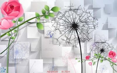 File tranh File hoa trang sức TS315 (gốc) in vải canvas