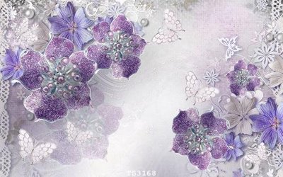 File tranh File hoa trang sức 3d TS3168 (file gốc) chủ đề phong thủy