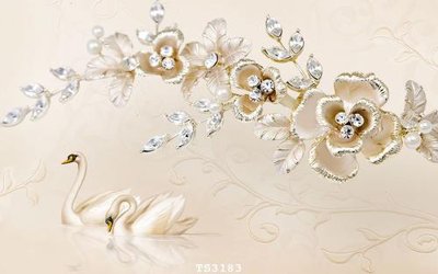 File tranh File hoa trang sức 3d TS3183 (gốc) in vải canvas