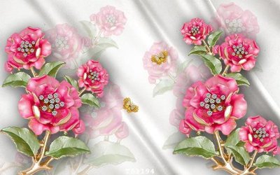 File gốc File hoa trang sức 3d TS3194 (in ấn) màu sắc trung thực