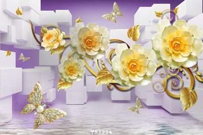 File tranh File hoa trang sức 3d TS3214 (ảnh gốc) không bị mờ