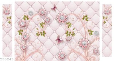 File tranh File hoa trang sức 3d TS3243 (file gốc) chủ đề phong thủy