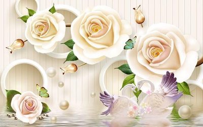 File tranh in trần File hoa trang sức 3d TS3302 (ảnh gốc siêu nét)