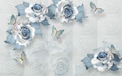 File tranh File hoa trang sức 3d TS3320 (ảnh gốc) in trần nhà