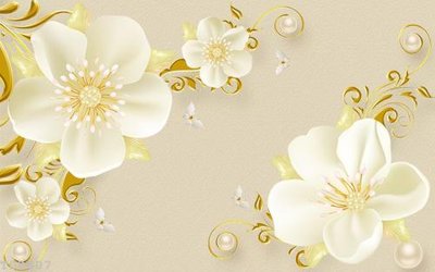 File tranh File hoa trang sức 3d TS3407 (bản gốc) treo quán cafe