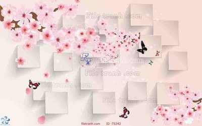 Ảnh gốc File hoa trang sức TS342 (nét căng) in mica