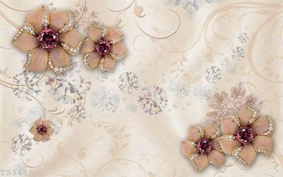 Ảnh gốc File hoa trang sức 3d TS3489 (siêu chi tiết) để in ấn