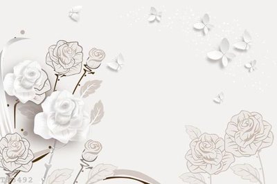 File tranh File hoa trang sức 3d TS3492 (bản gốc) in lụa 3D