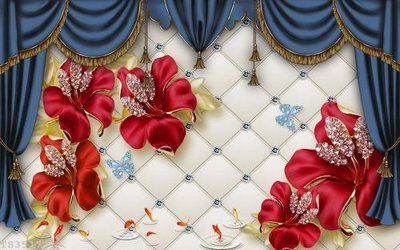 Chi tiết file ảnh File hoa trang sức 3d TS3517 sắc nét