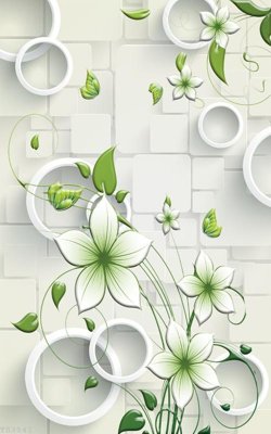 File gốc File hoa trang sức 3d TS3541 (in lụa) tranh thuận buồm