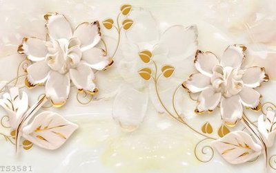 Ảnh gốc File hoa trang sức 3d TS3581 (độ nét cao) in mica