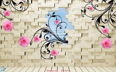 Hình ảnh file gốc File hoa trang sức TS373 cho in UV