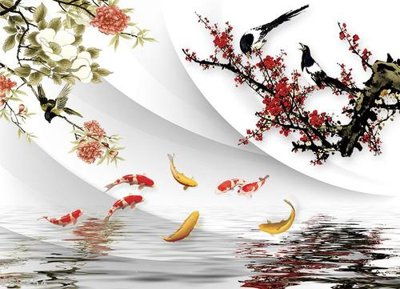 File gốc File hoa trang sức 3d TS3754 (in lụa) hoa văn cổ điển