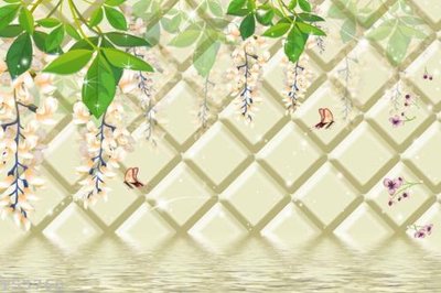 File in trần File hoa trang sức 3d TS3768 (bản gốc) mây trời