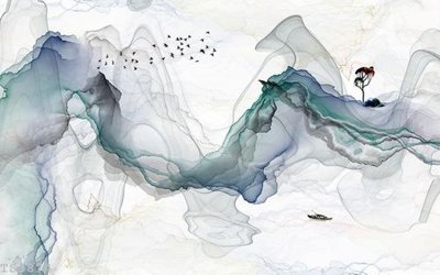 File tranh File hoa trang sức 3d TS3874 (bản gốc) in lụa 5D