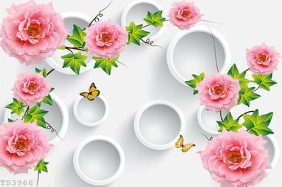 File in lụa File hoa trang sức 3d TS3966 (tân cổ điển) File hoa trang sức 3d TS3966