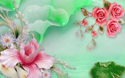 Hình ảnh file gốc in lụa File hoa trang sức 3d TS4011