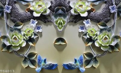 File gốc File hoa trang sức 3d TS4013 (trang trí) phòng làm việc