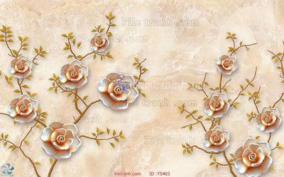 File gốc File hoa trang sức TS403 (in lụa) họa tiết 3D